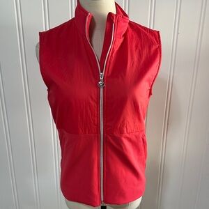 Daily Sports Sweden Red Golf Vest XS NWT Full Zip Athletic
